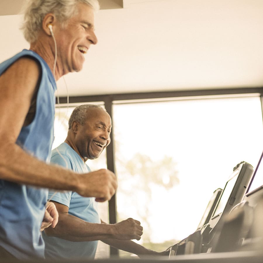 two men at the gym