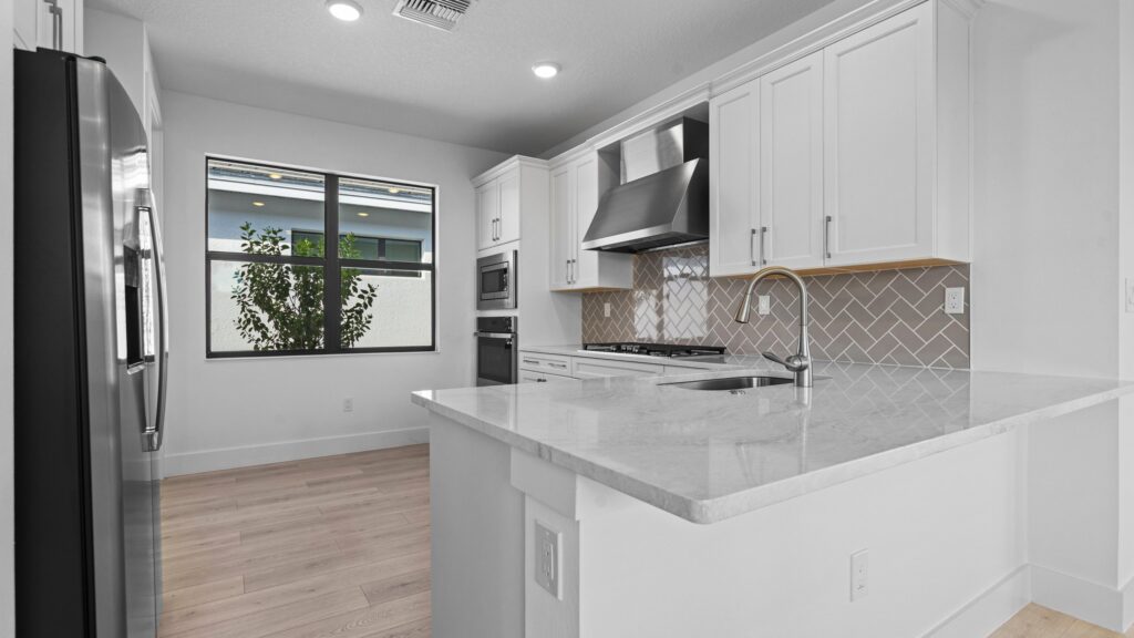 Interior image of move-in ready home showing the kitchen